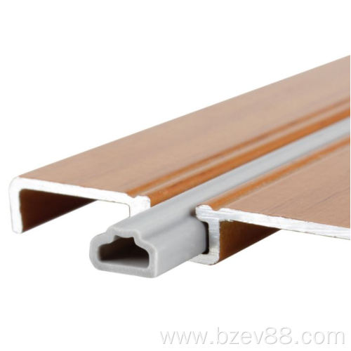 Wardrobe moving door track silicone seal strip